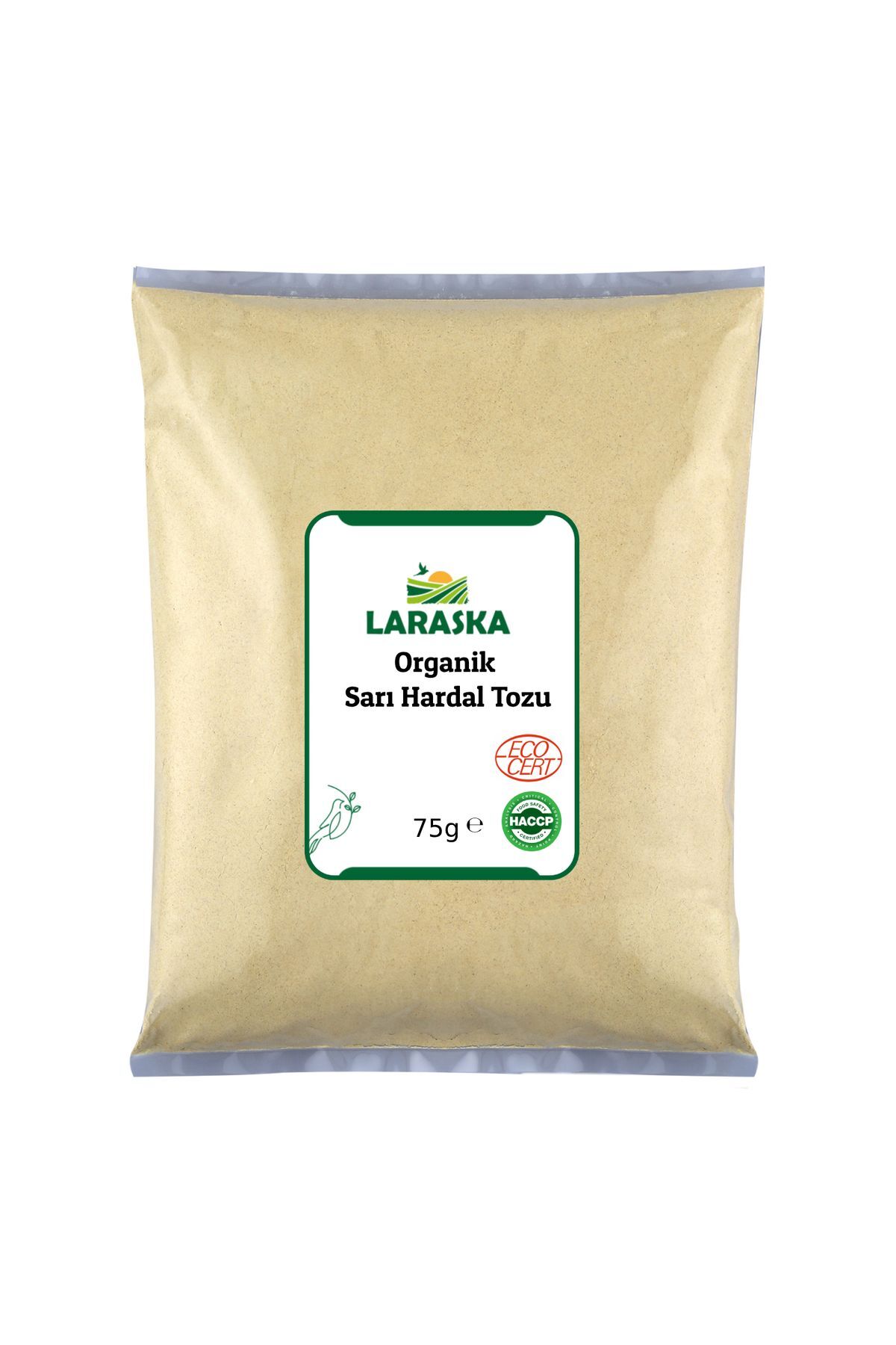 Organik Sarı Hardal Tozu 75g- Organic Yellow Mustard Powder 75g