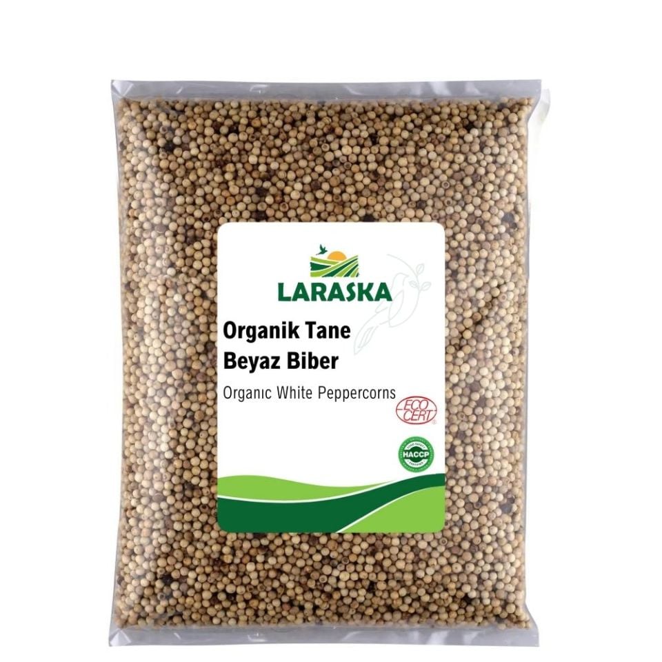 Organik Tane Beyazbiber  - Organic White Peppercorns