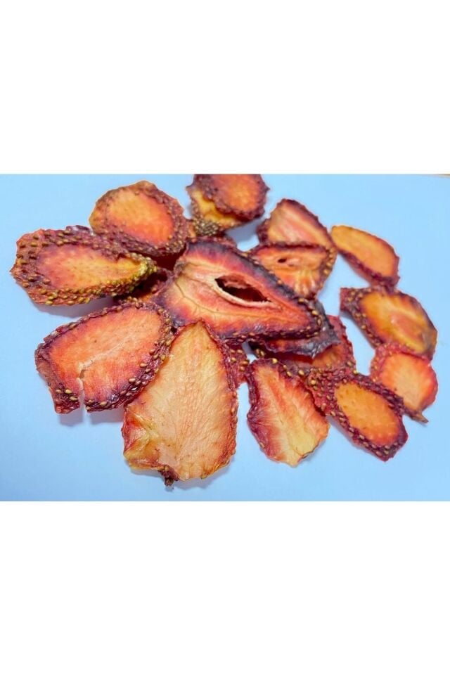 Organik Dondurularak Kurutulmuş Çilek (sliced) 50g