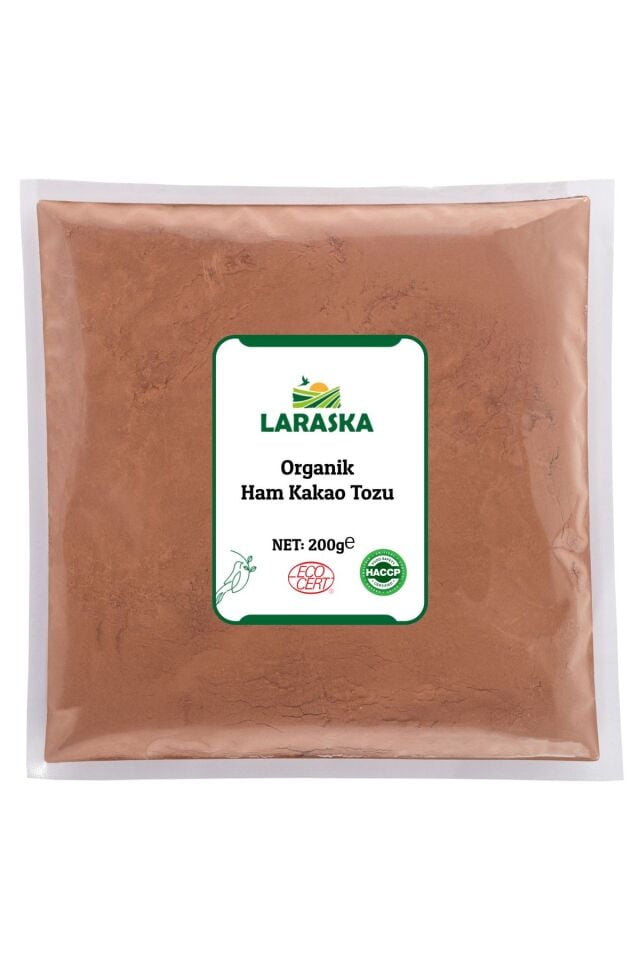 Organik Ham Kakao Tozu 200g - Certified Organic Raw Cacao Powder 200g