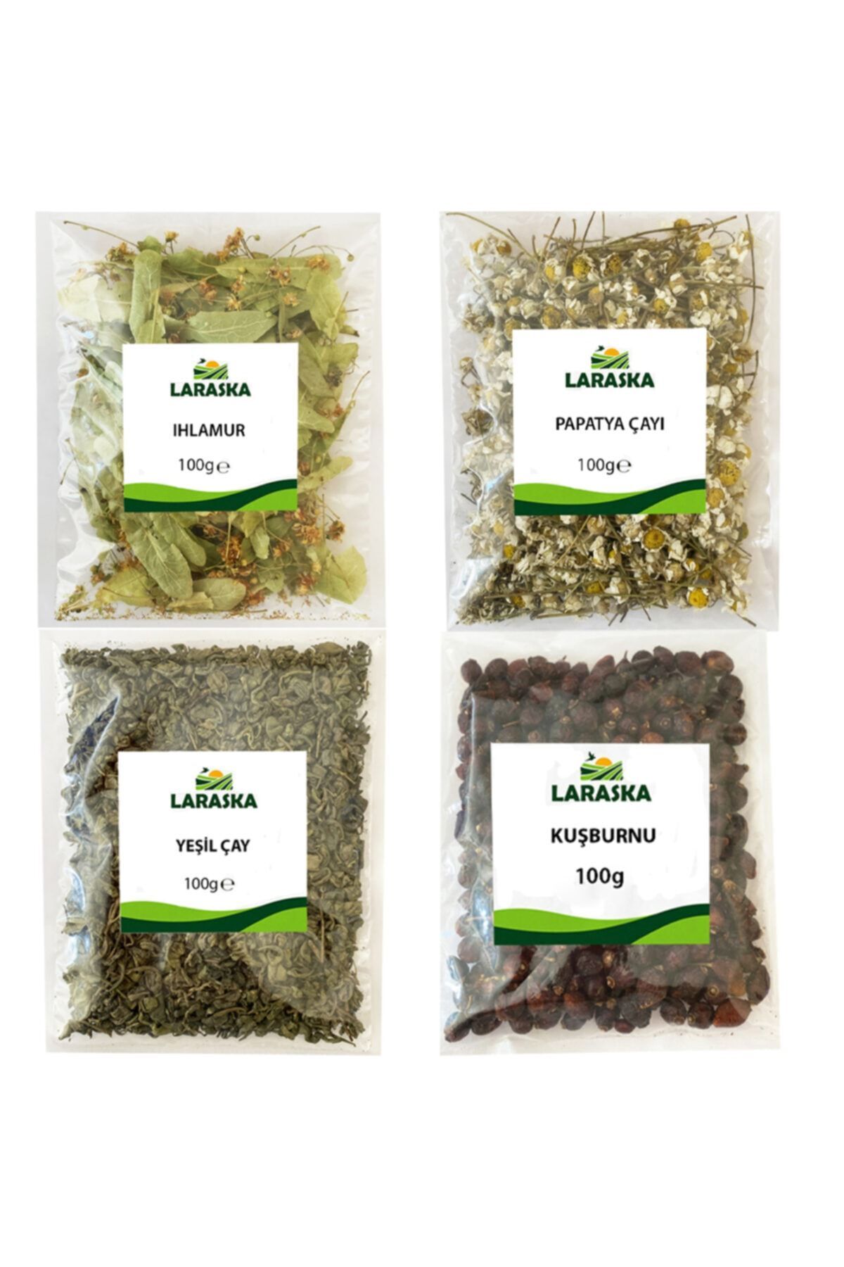 Karışık Kış Çayı Paketi 400g Bitki Çayları (ıhlamur, Kuşburnu, Papatya, Yeşil Çay)