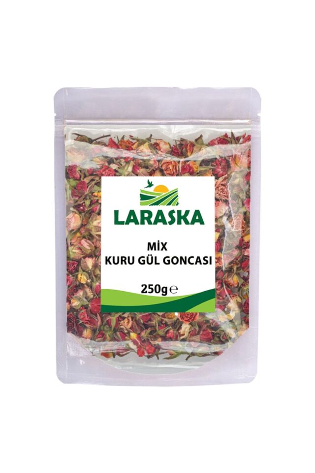 Gül Çayı - Sarı Kırmızı Mix Kuru Gül Goncası 250g