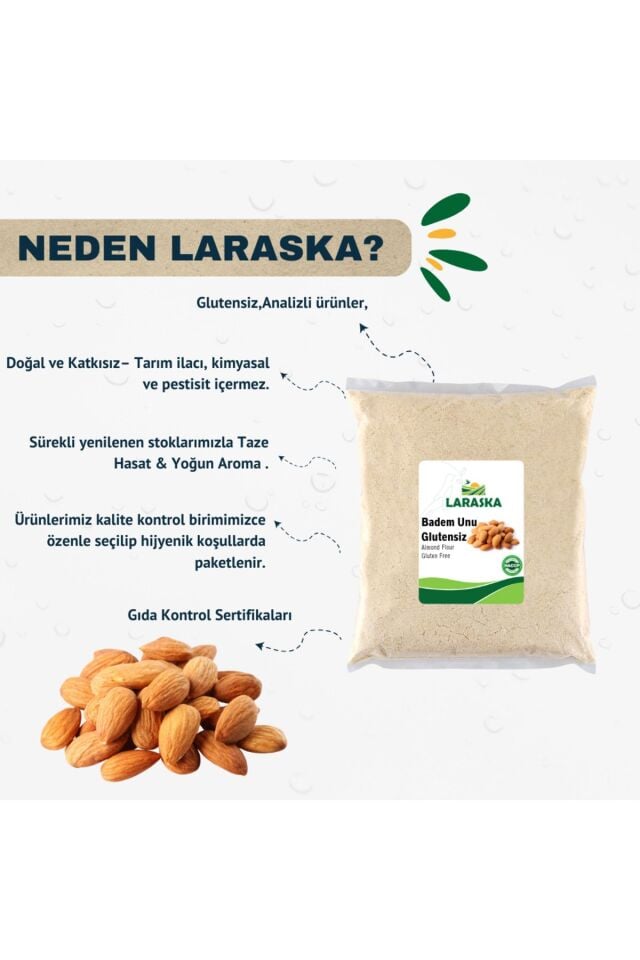 Glutensiz Badem Unu 1kg- Almond Flour Gluten Free Vegan
