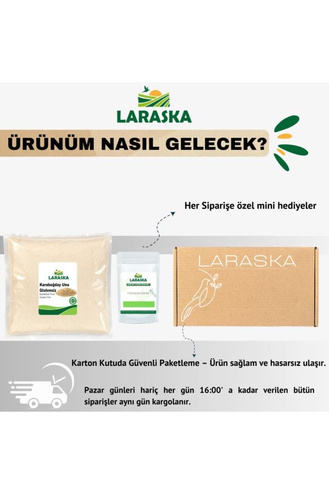 Glutensiz Çiğ Karabuğday Unu 2kg - Raw Buckwheat Flour Greçka
