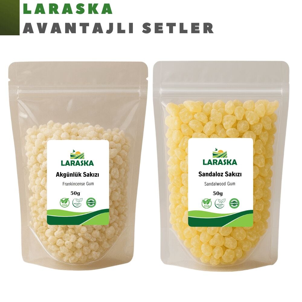 Akgünlük Sakızı 50g Sandaloz Sakızı 50g Set Avantajlı