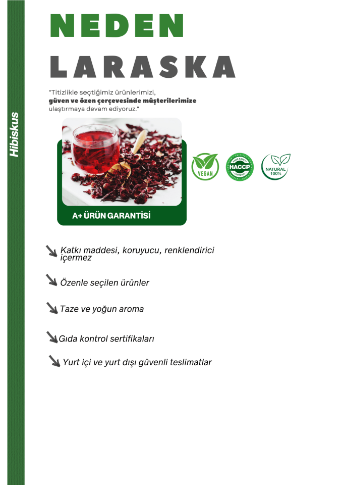 Hibiskus Çayı - Nar Çiçeği - Bamya Çiçeği - Hibiscus Tea Whole 1kg