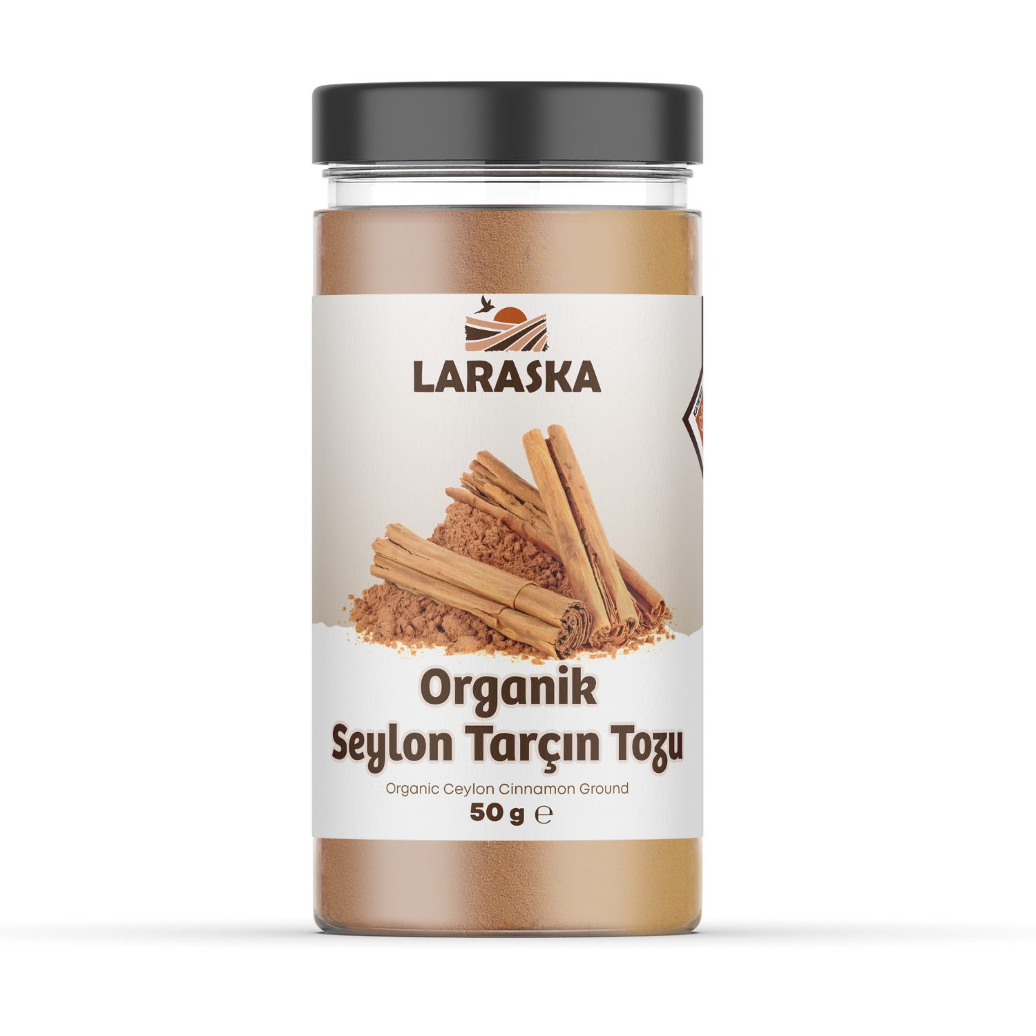 Organik Seylan - Seylon Tarçın Toz 50g - Organic Ceylon Cinnamon Powder 50g- Organically Certified