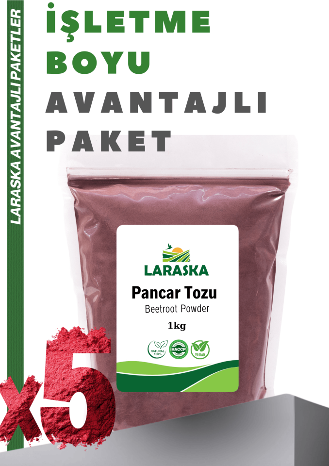 Kırmızı Pancar Tozu 5kg İşletme Avantajlı Boy - Beetroot Powder Katkısız