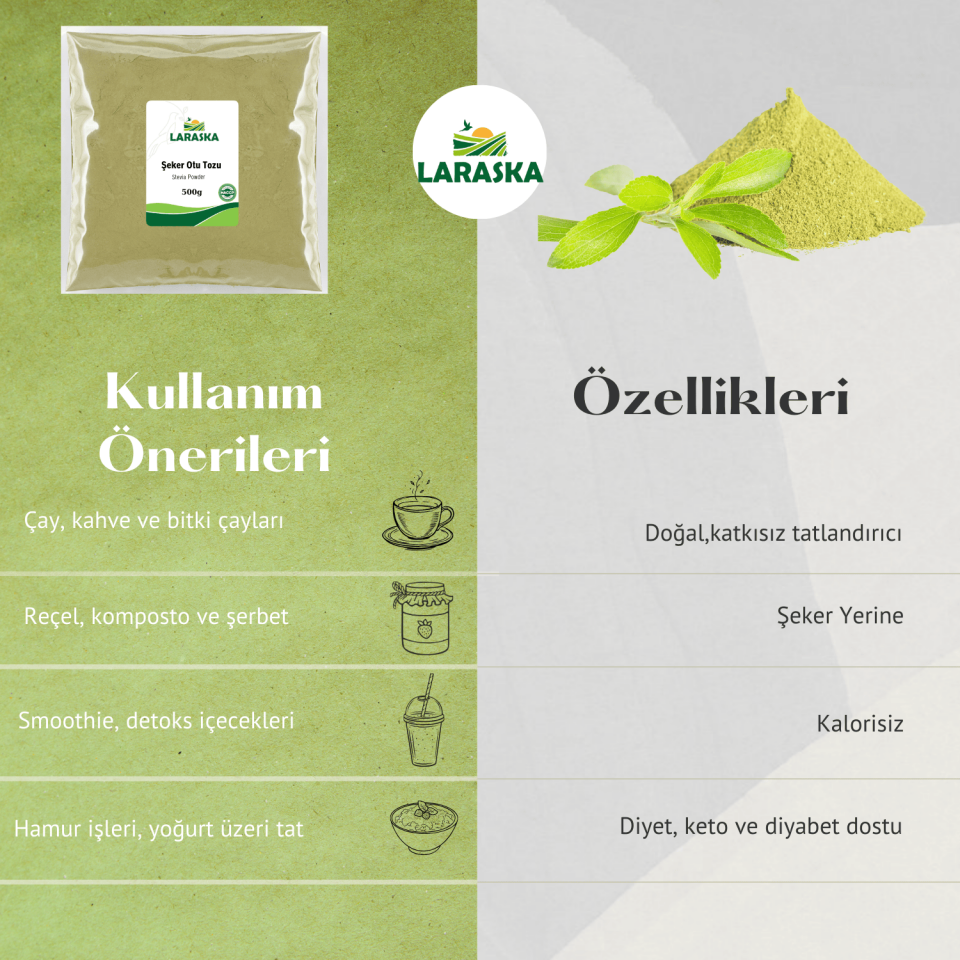 Şeker Otu Tozu (STEVİA) 500g