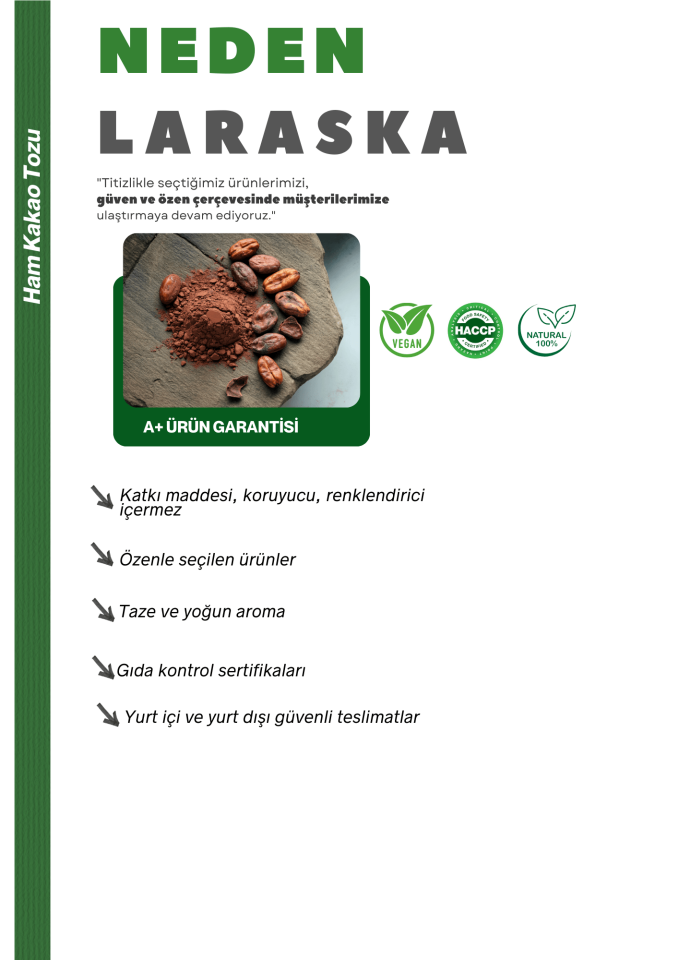 Natural Ham Kakao Toz 50g - Raw Cacao Powder