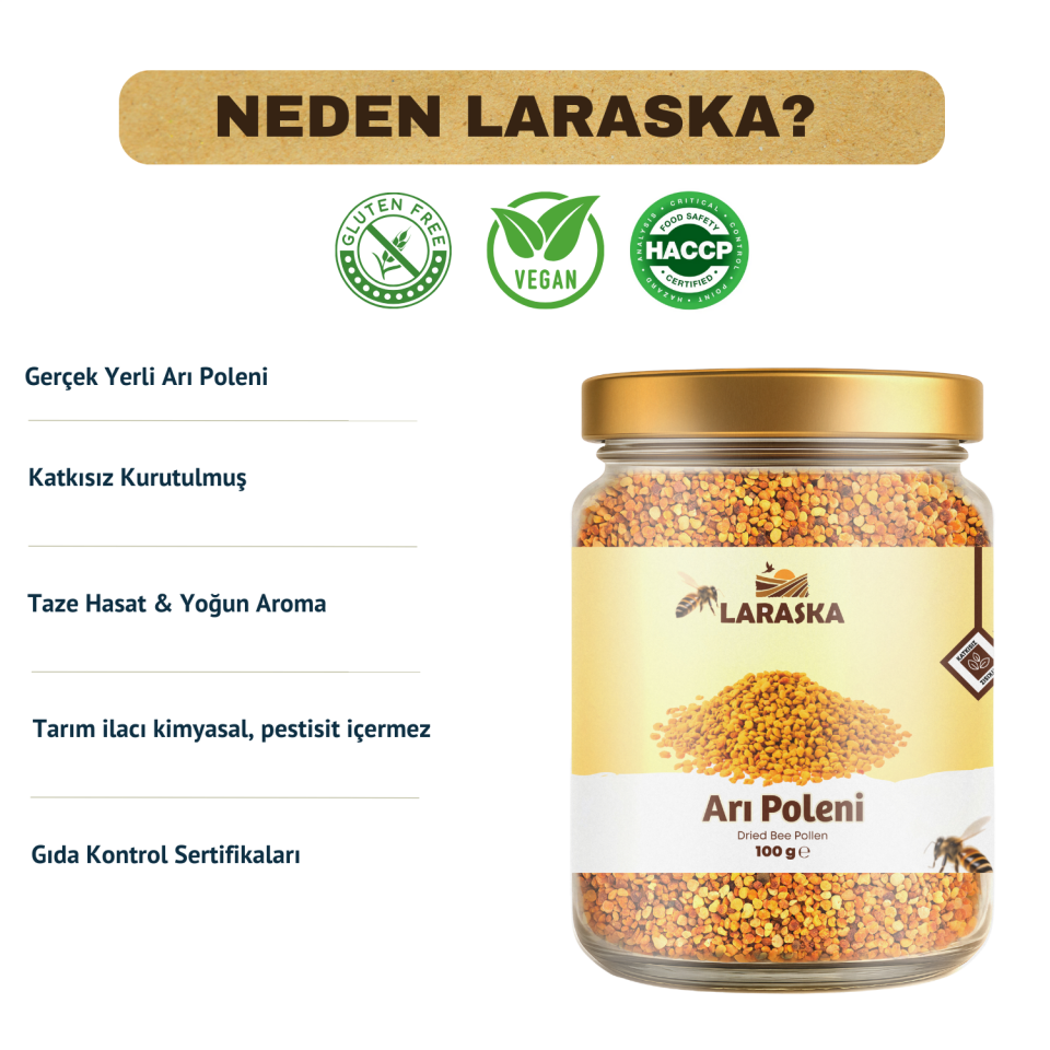 Arı Poleni 100g (KURU)-dried Bee Pollen 100g