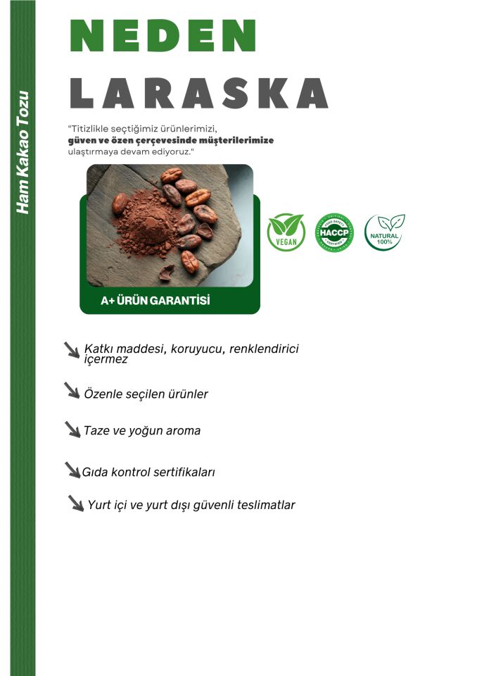 Natural Ham Kakao Toz 250g - Raw Cacao Powder