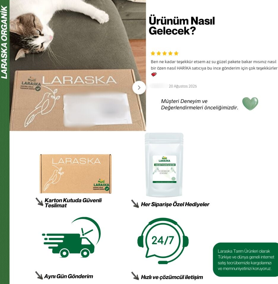 Natural Ham Kakao Toz 1kg - Raw Cacao Powder Aile Boyu Paket