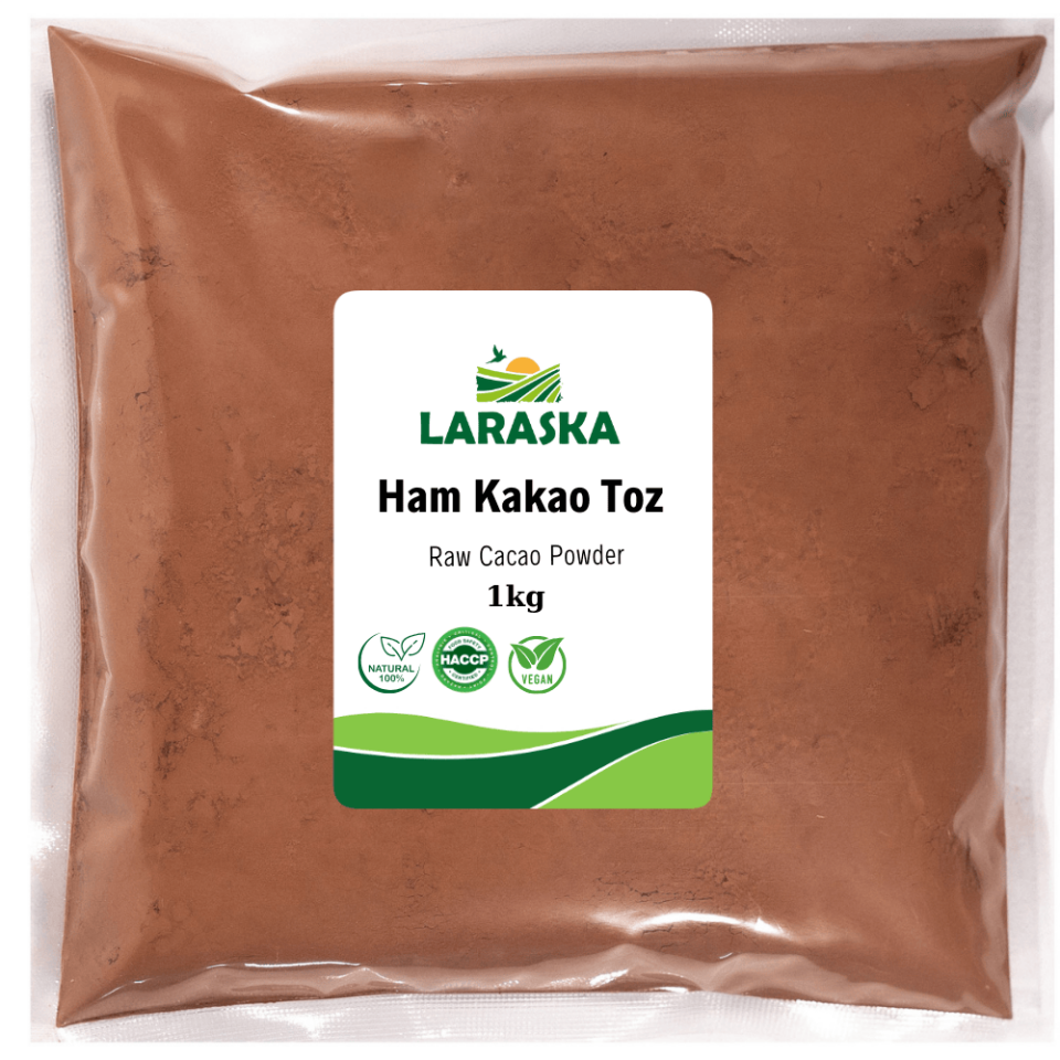 Natural Ham Kakao Toz 1kg - Raw Cacao Powder Aile Boyu Paket