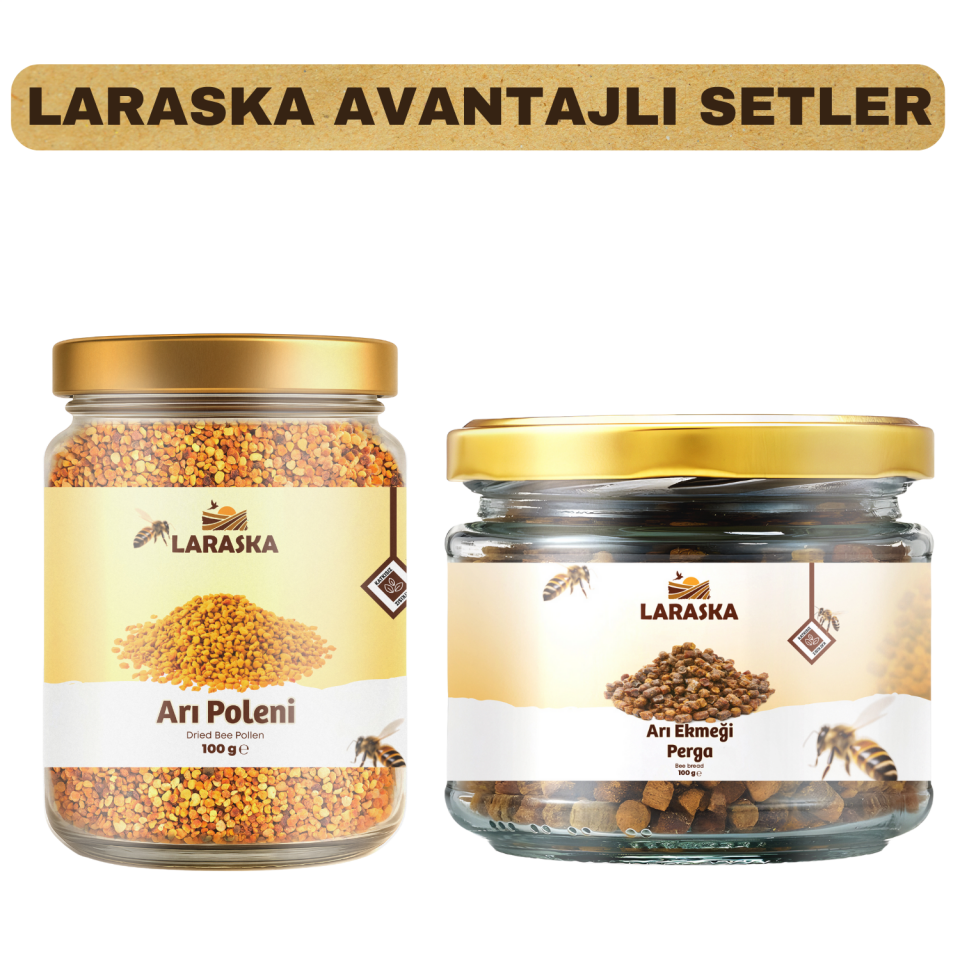 Arı Poleni 100g & Arı Ekmeği 100g Set Kuru -Laraska Avantajlı Setler