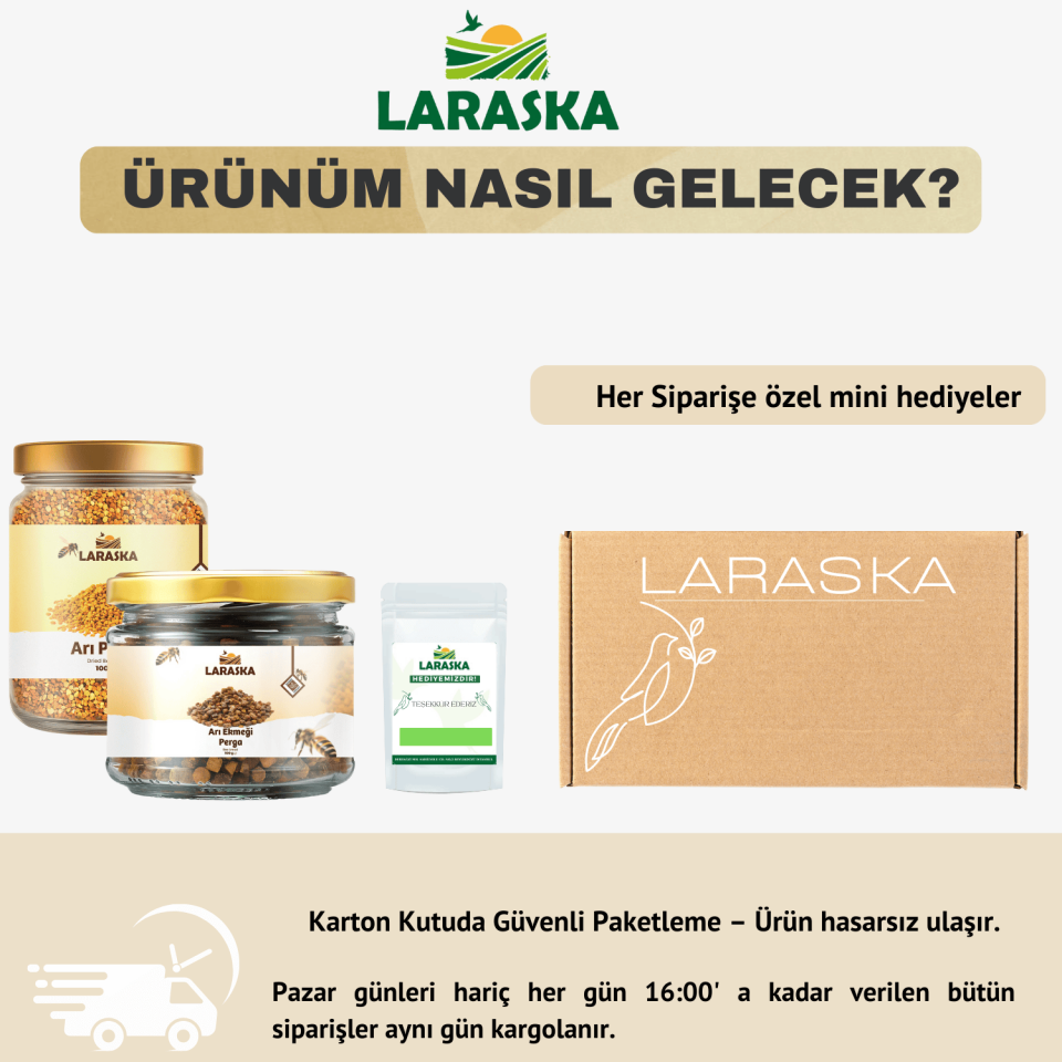 Arı Poleni 100g & Arı Ekmeği 100g Set Kuru -Laraska Avantajlı Setler