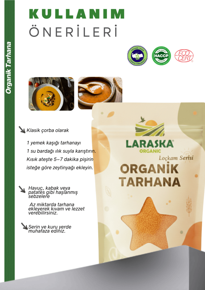 Organik Bol Sebzeli Tarhana 250g Loçkam Serisi