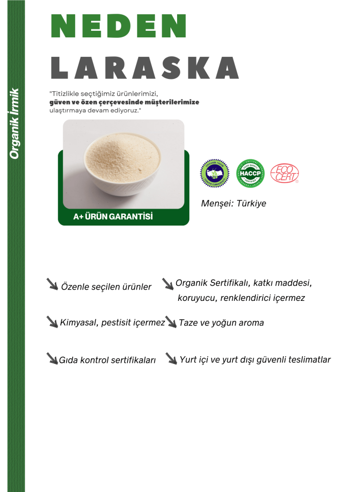 Organik İrmik 250g - Loçkam Serisi