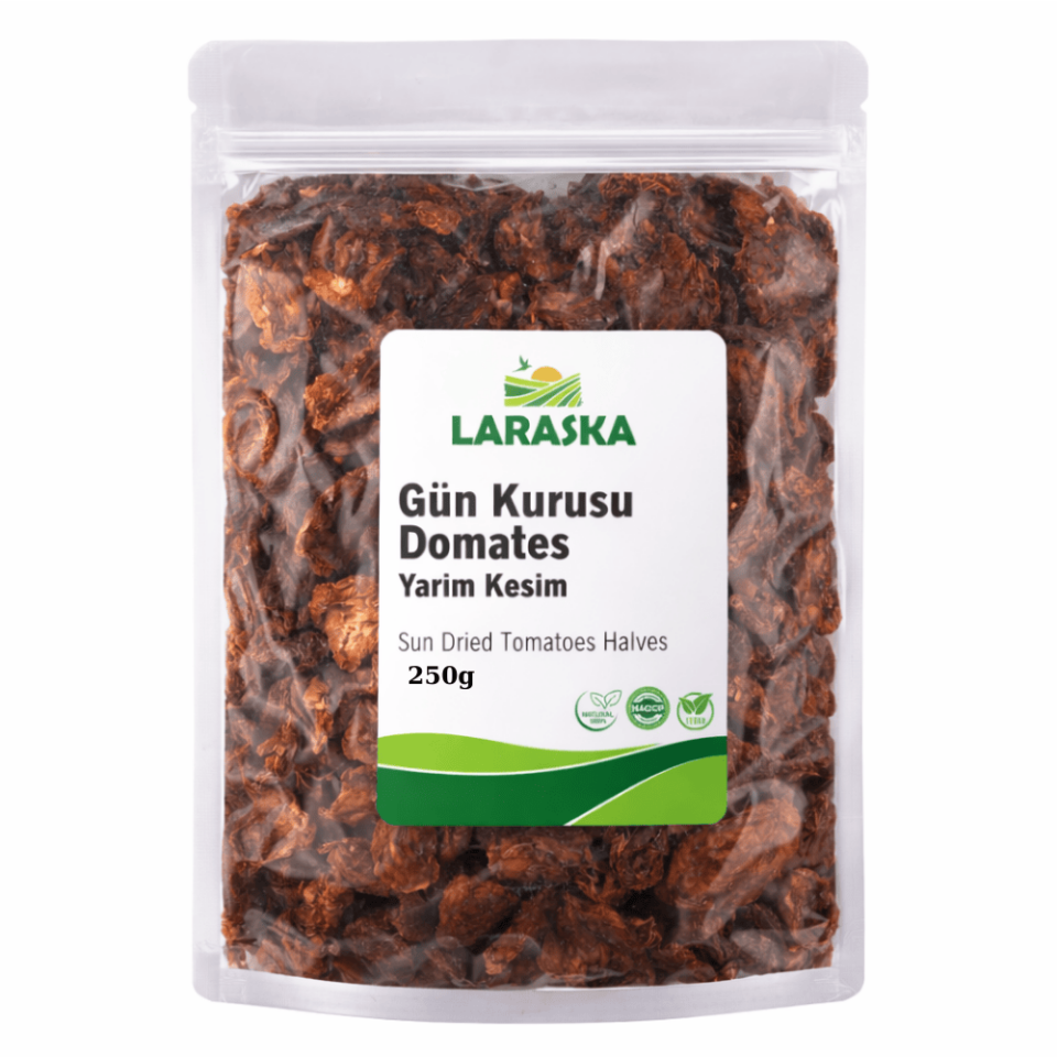 Güneşte Kurutulmuş Domates Yarım Kesim 250g Sun Dried Tomatoes Halves