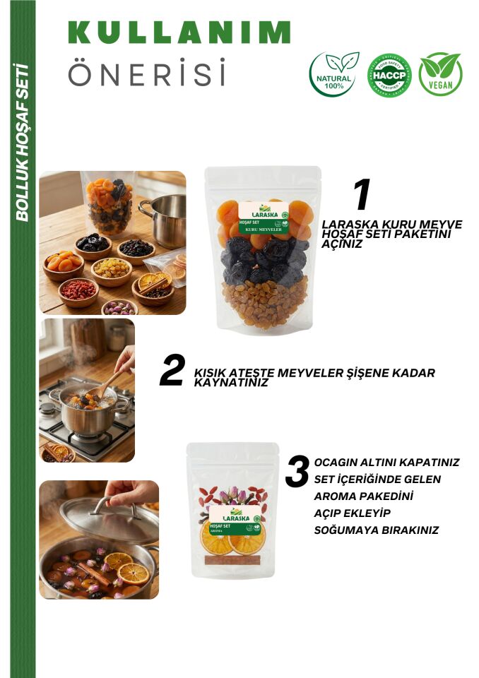 Ramazan Bolluk Bereket Hoşaf Seti 250g Set x 2 Adet Avantajlı Paket