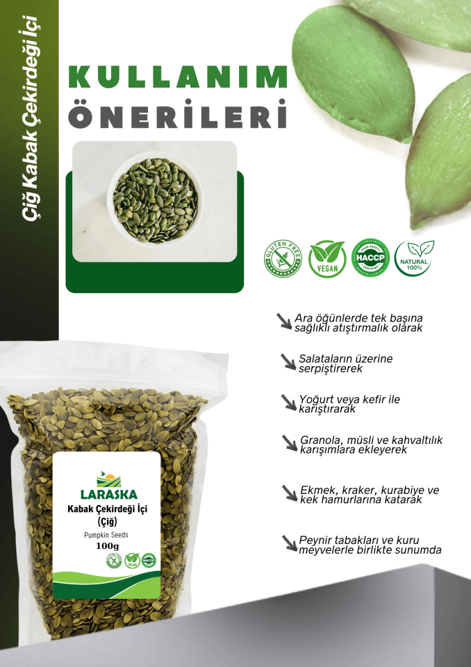 Kabak Çekirdeği İçi Çiğ 100g