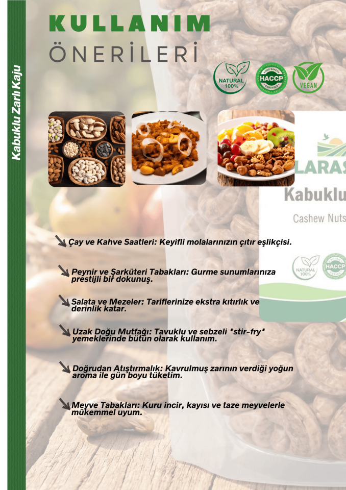 Kabuklu Zarlı Kaju 40g Taze Jumbo Cashew Nuts in Shell Deneme Boy