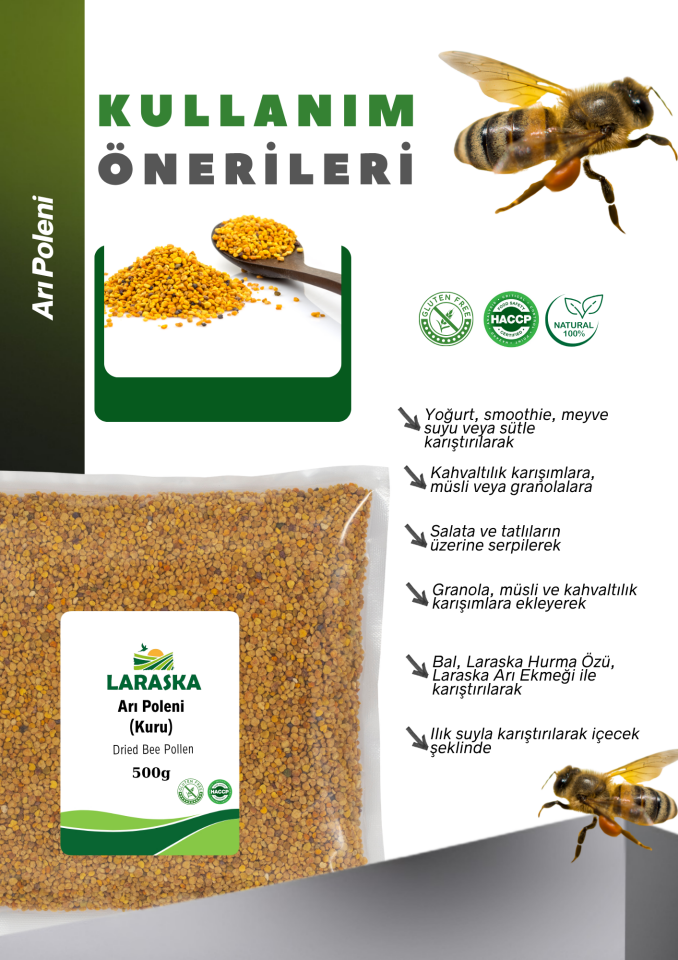 Arı Poleni 500g (KURU)- Dried Bee Pollen 500g