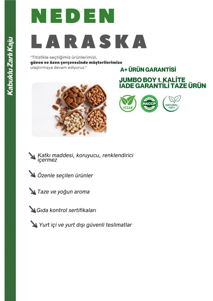 Kabuklu Zarlı Kaju 140g Taze Jumbo Cashew Nuts in Shell Deneme Boy