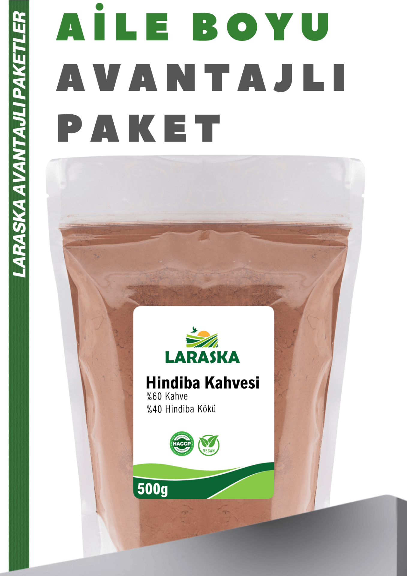 Hindiba Kahvesi 500g Chicory Coffee 200 Kullanım Aile Boyu Avantajlı Paket