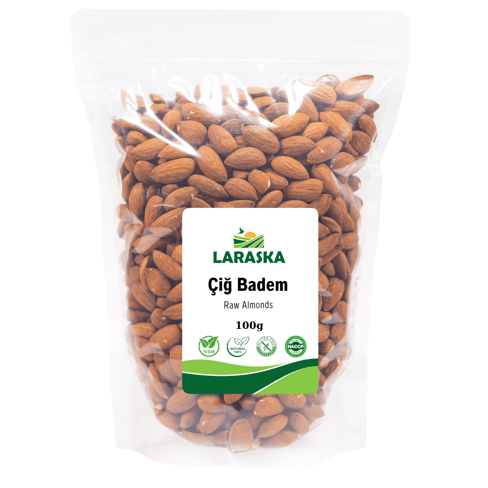 Çiğ Badem 100g Raw Almonds Taze Yeni Mahsül