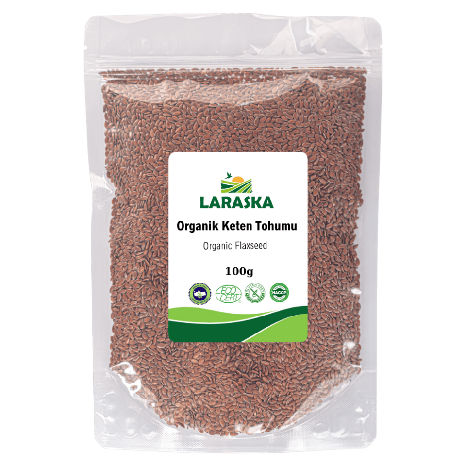 Organik Keten Tohumu 100g Organic Brown Flaxseed