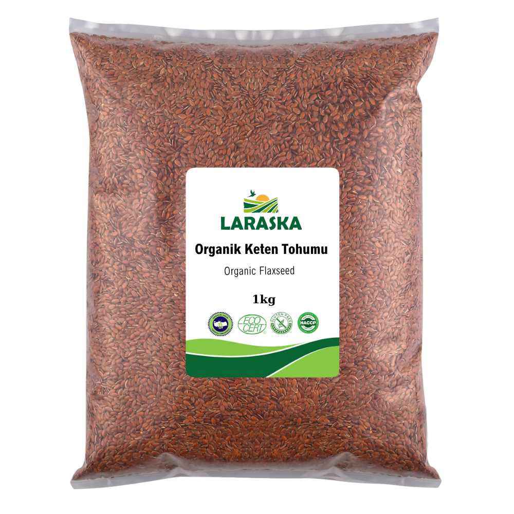 Organik Keten Tohumu 1kg Organic Brown Flaxseed