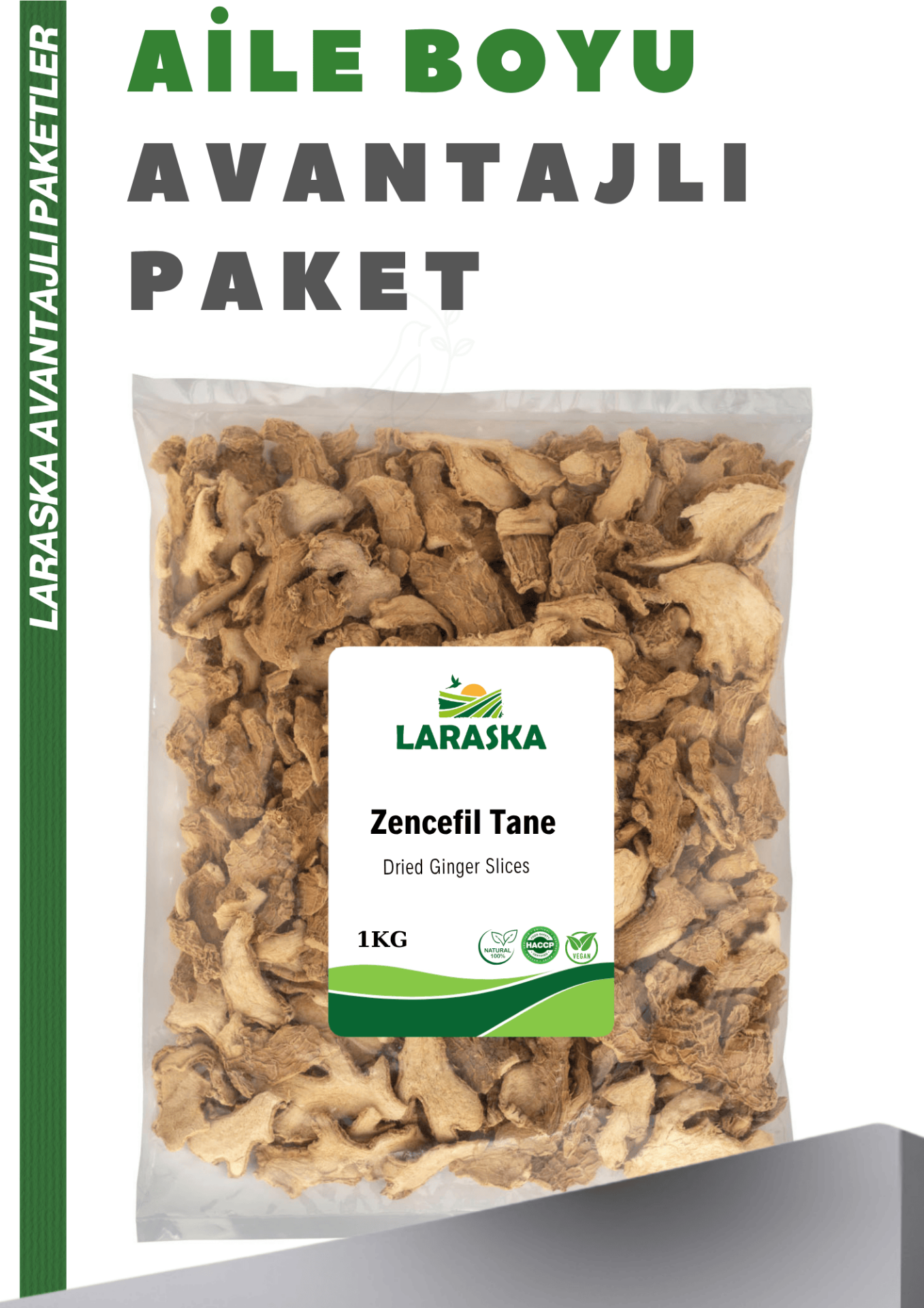 Zencefil Tane 1kg Zencefil Kök Ginger Slices Ginger Root Aile Boyu Avantajlı Paket