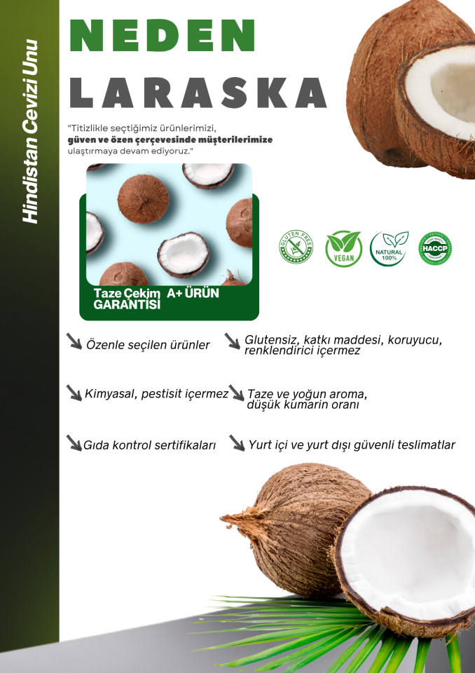 Glutensiz  Hindistan Cevizi Unu 250g - Coconut Flour