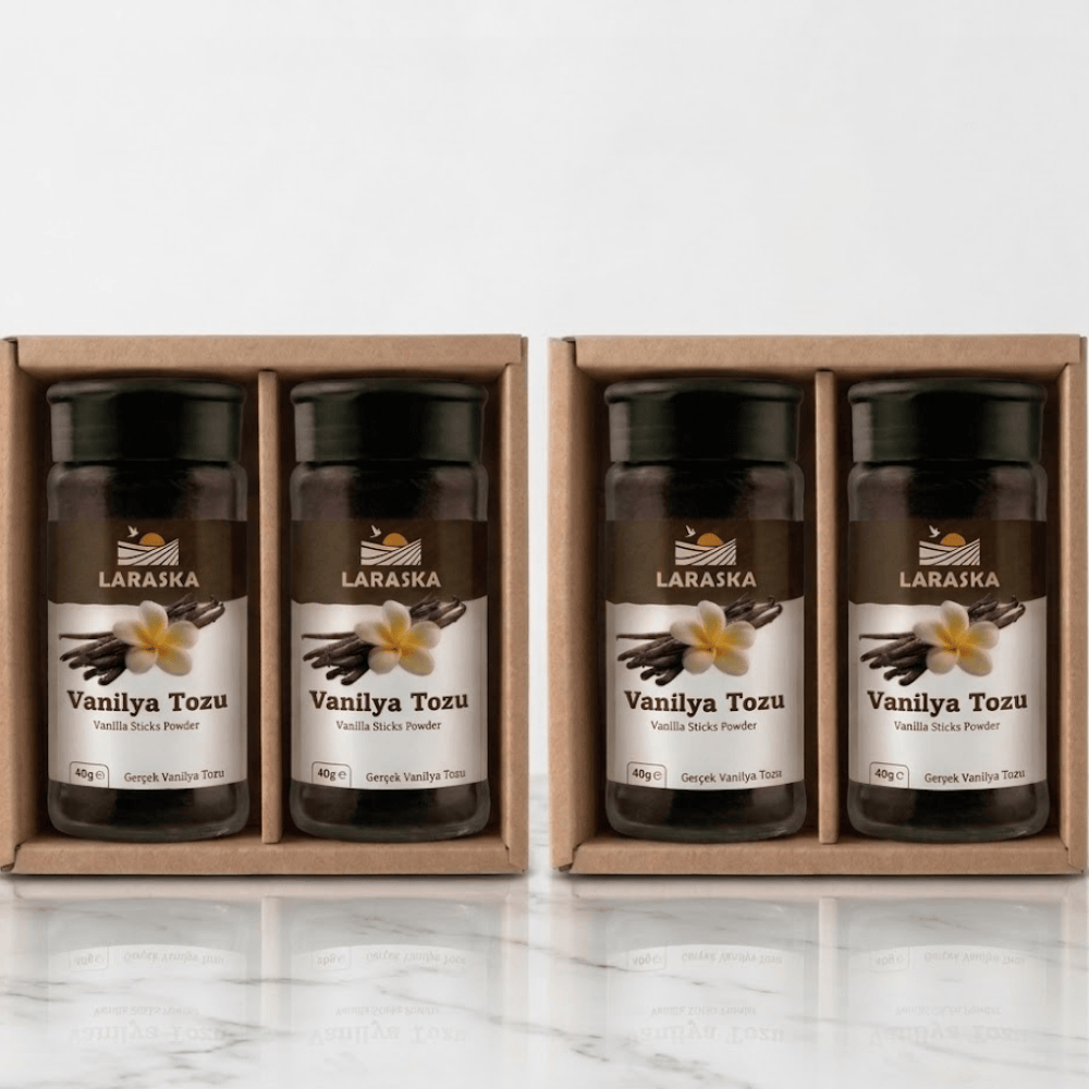 Saf Vanilya Toz 160g (40gx4) Gerçek Vanilya Tozu Vanilla Sticks Ground İşletme Boyu Avantajlı Paket