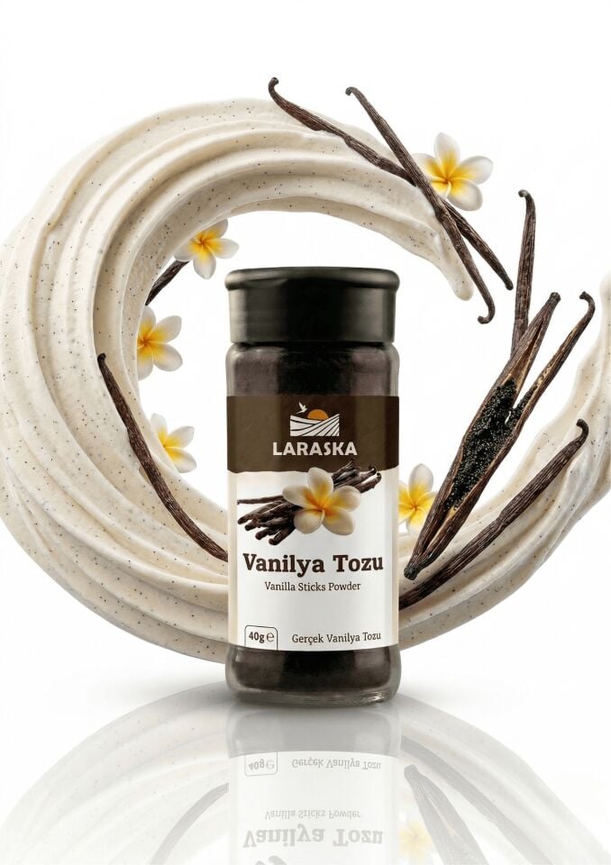 Saf Vanilya Toz 160g (40gx4) Gerçek Vanilya Tozu Vanilla Sticks Ground İşletme Boyu Avantajlı Paket