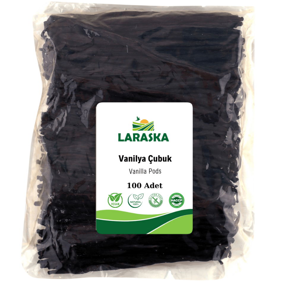 Vanilya Çubuk 100 Adet Doğal Gerçek Vanilya - Vanilla Pods 100qty