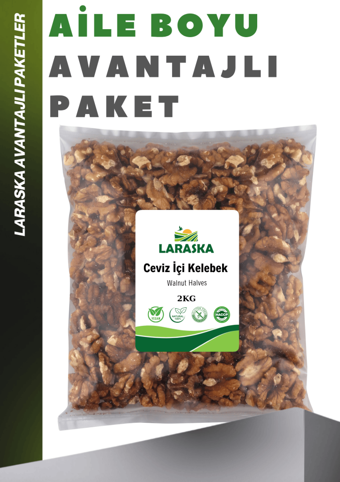 Ceviz İçi Yerli 2kg- Kelebek Walnut Halves