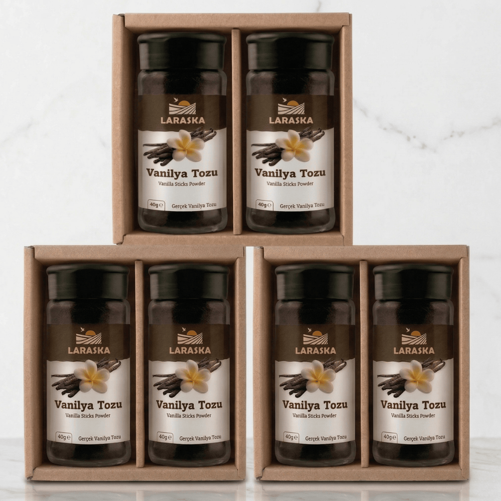 Saf Vanilya Toz 240g (40gx6) Gerçek Vanilya Tozu Vanilla Sticks Ground İşletme Boyu Avantajlı Paket
