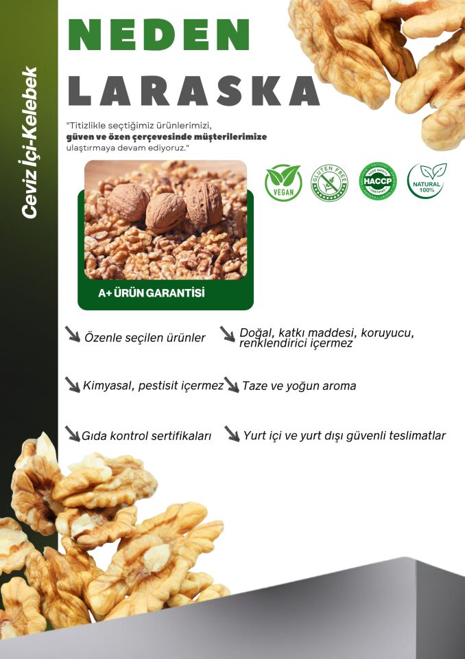 Ceviz İçi Yerli 5kg- Kelebek Walnut Halves