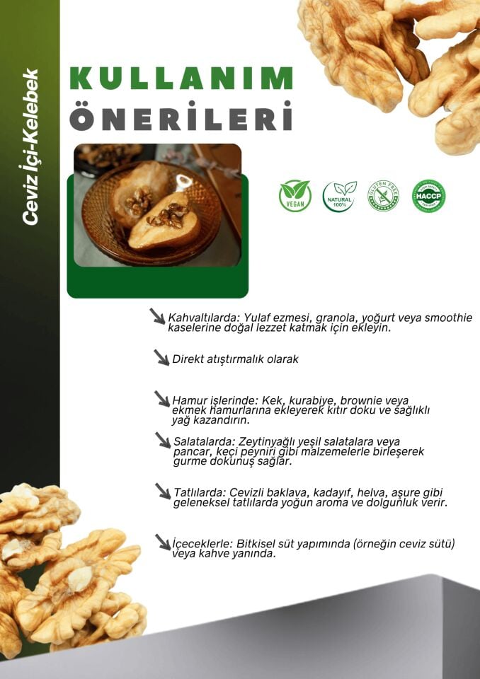 Ceviz İçi Yerli 5kg- Kelebek Walnut Halves