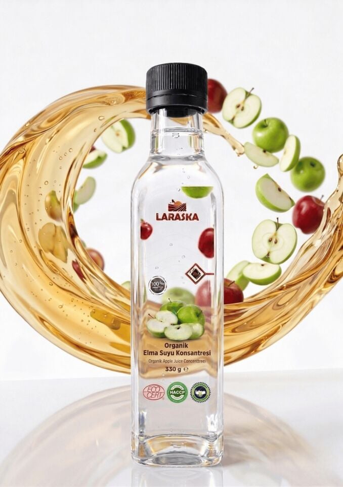 Organik Elma Suyu Konsanteresi 330g x 6 İşletme Boyu Avantajlı Paket