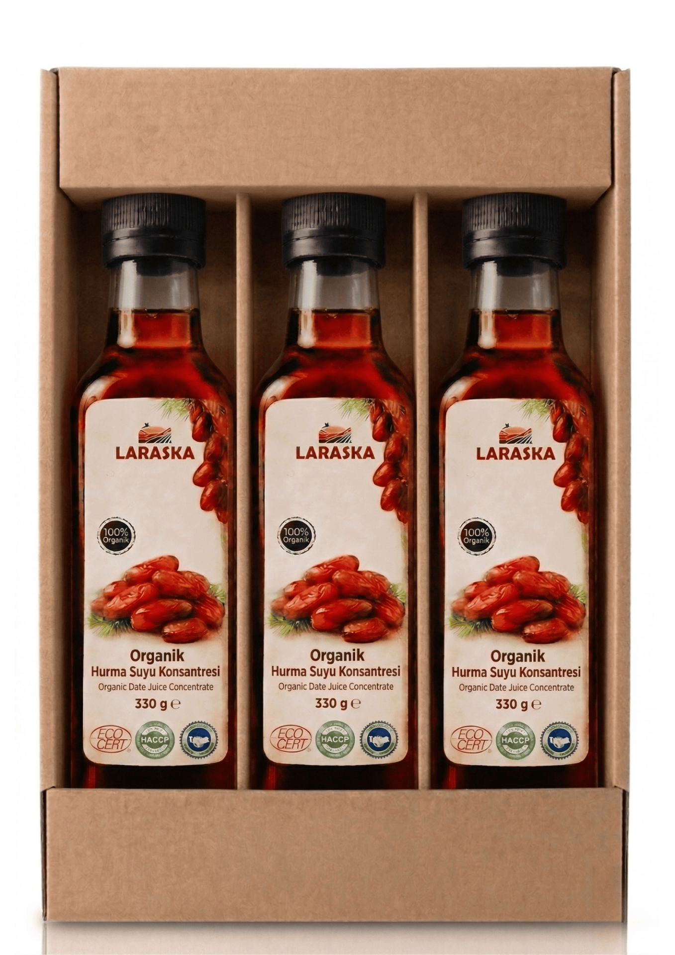 Organik Hurma Suyu Konsanteresi 330g x 3 Aile Boyu Avantajlı Paket