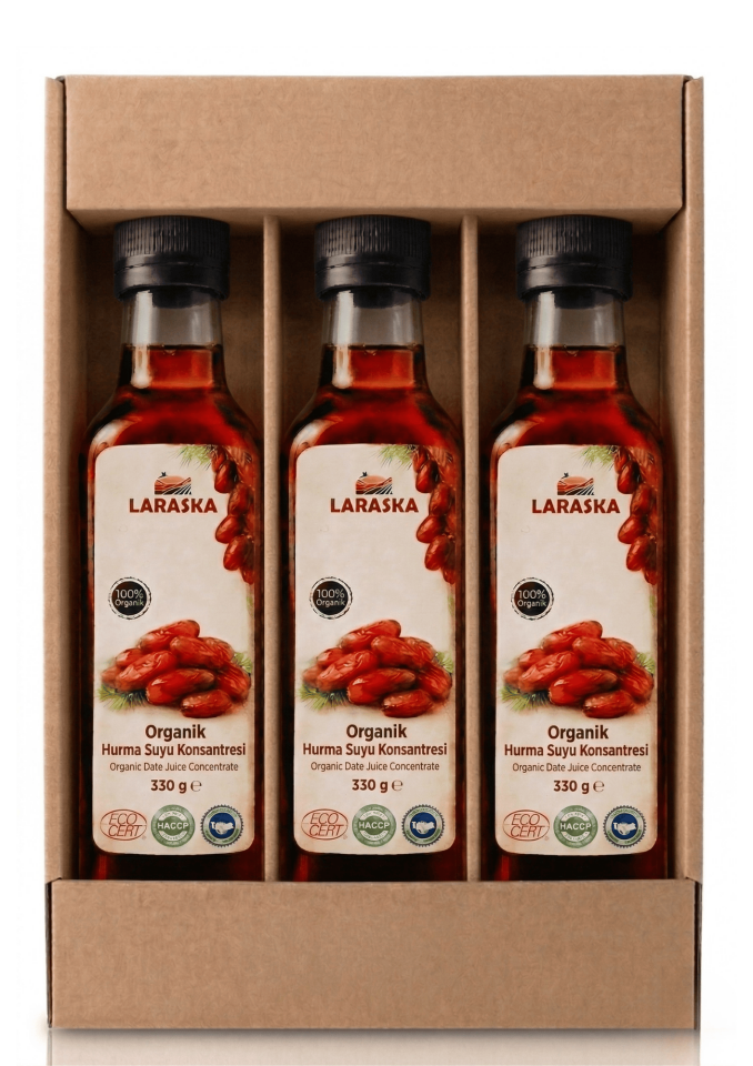Organik Hurma Suyu Konsanteresi 330g x 3 Aile Boyu Avantajlı Paket