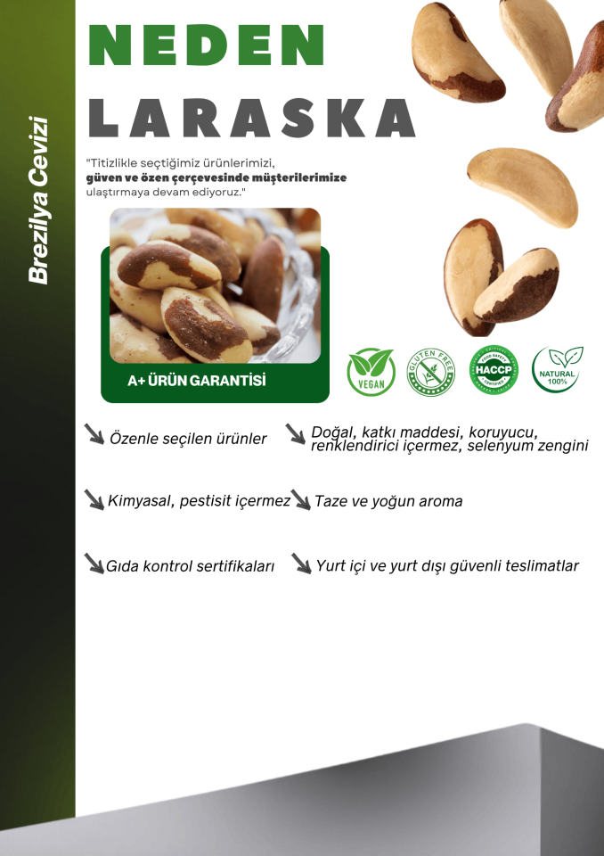 Brezilya Cevizi İçi Yeni Tane 250g Brazil Nut