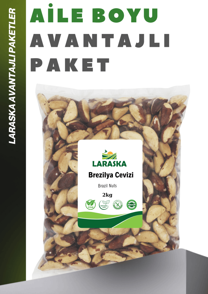 Brezilya Cevizi İçi Yeni Tane 2kg Brazil Nut