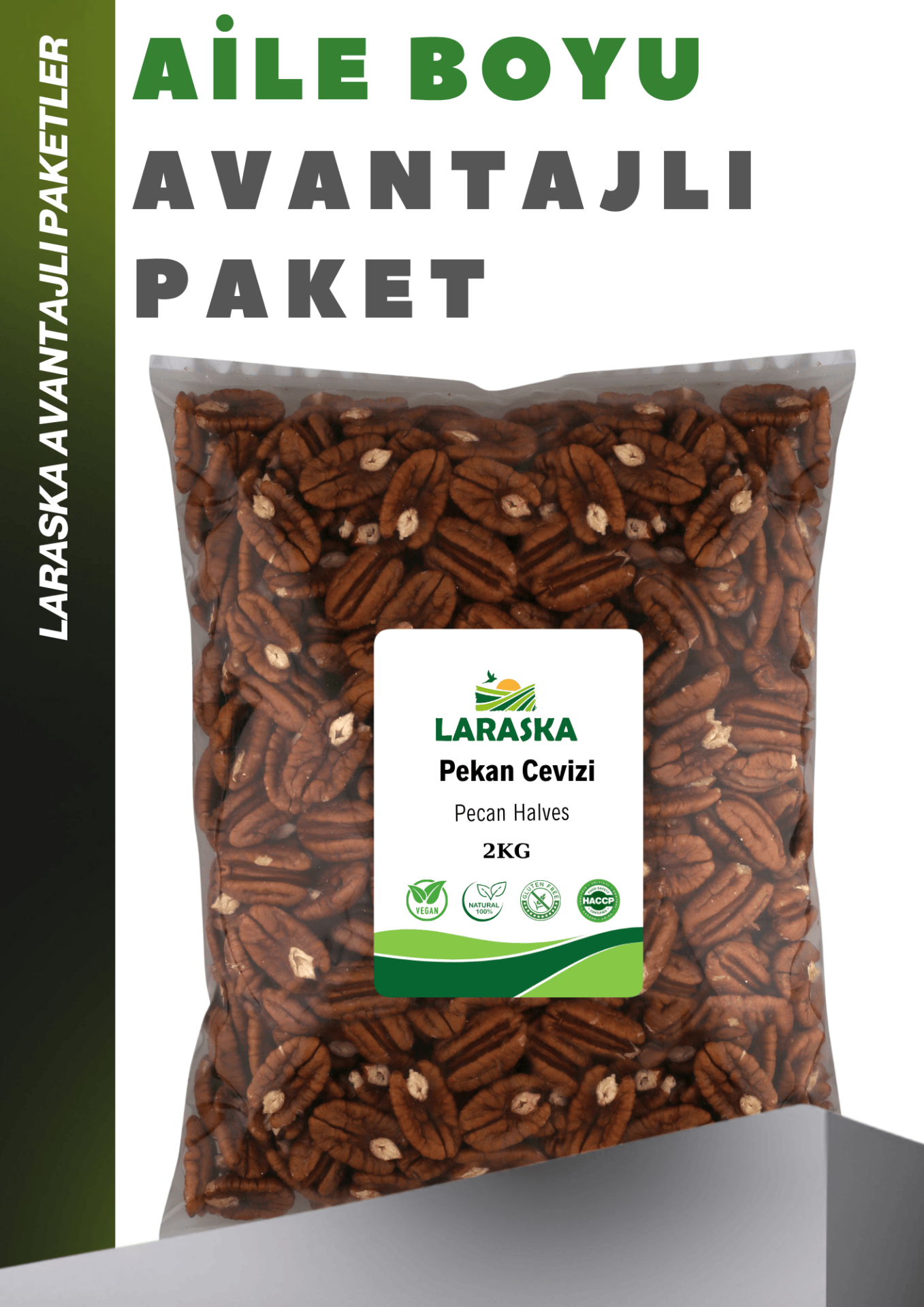 Pikan Ceviz İçi 2kg Pecan Halves