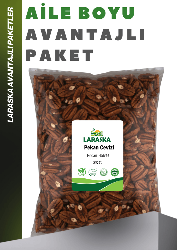 Pikan Ceviz İçi 2kg Pecan Halves