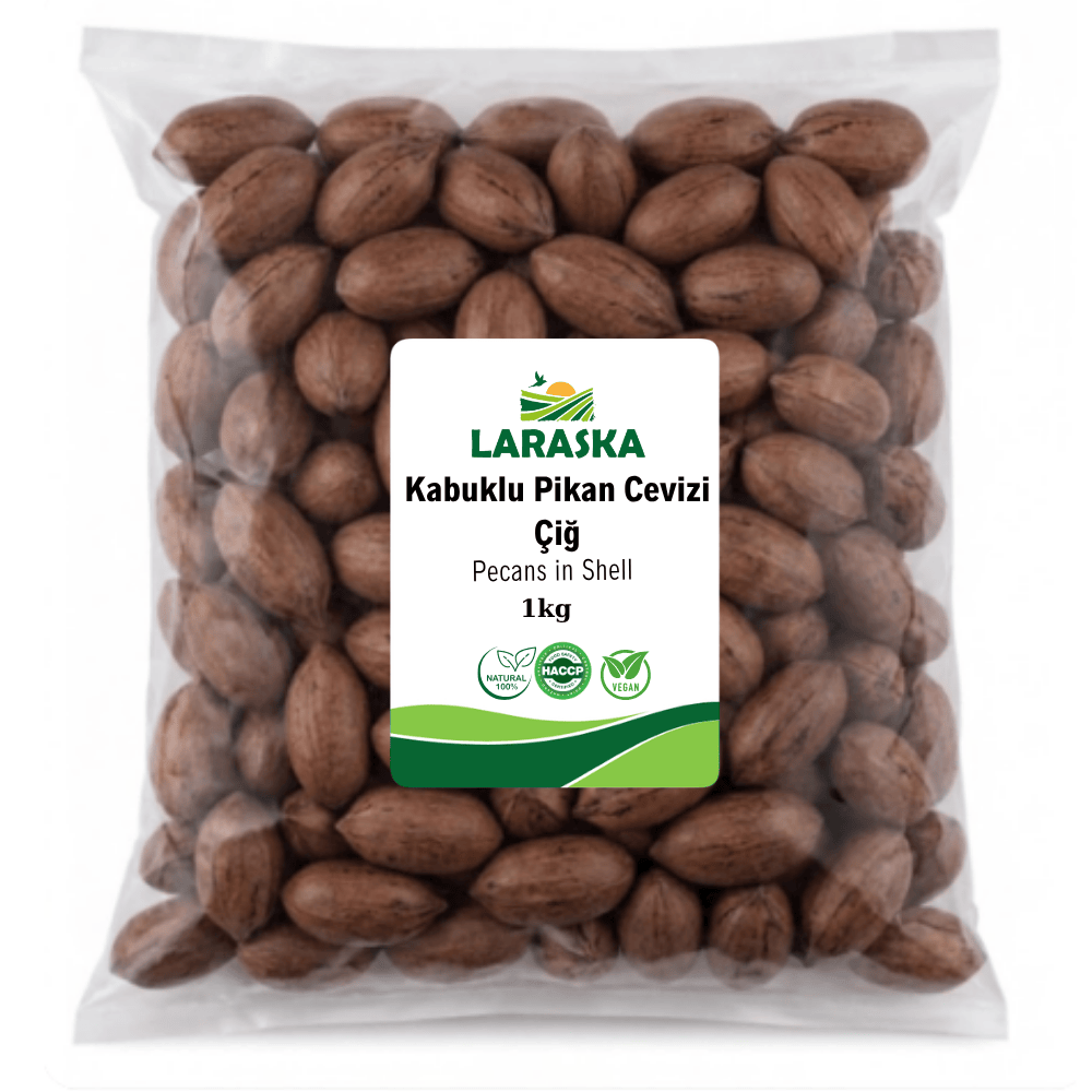 Kabuklu Pikan Cevizi Çiğ 1kg Katkı Maddesiz Yerli Büyük Boy - Pecans in Shell Aile Boyu Avantajlı Paket