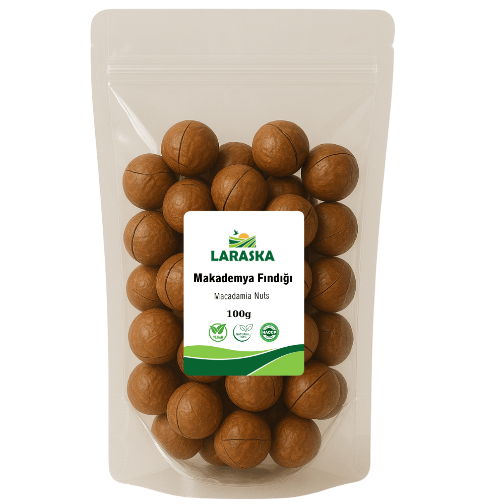Kabuklu Kavrulmuş Makademya Fındığı 100g Macadamia Nuts in Shell